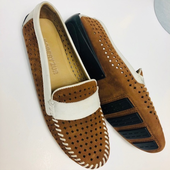 Robert Zur Shoes - Robert Zur Women's Sz 10.5 Leather Loafer Shoes